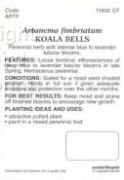 Picture of ARTANEMA FIMBRIATUM KOALA BELLS                                                                                                                       