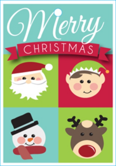 Picture of CHRISTMAS HAPPY FACES 1                                                                                                                               