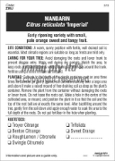 Picture of FRUIT CITRUS MANDARIN IMPERIAL (HERITAGE) Jumbo Tag                                                                                                   