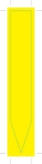 Picture of PLAIN YELLOW INFO STIK - 135mm x 20mm                                                                                                                 