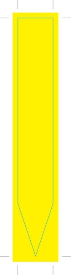 Picture of PLAIN YELLOW INFO STIK - 135mm x 20mm                                                                                                                 